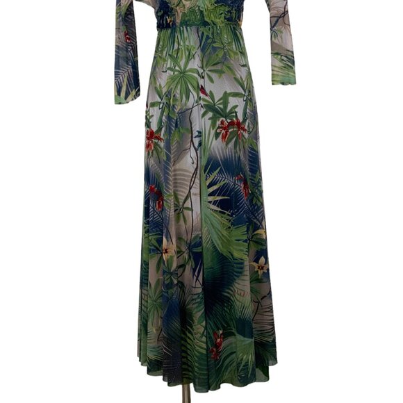 Jean Paul Gaultier Soleil Maxi Dress M Floral - Picture 8 of 12